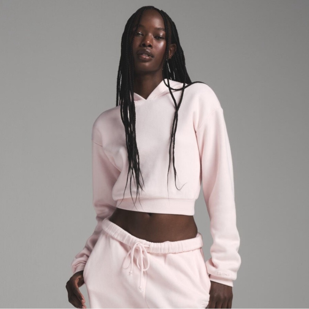 SKIMS | NWT Cotton Fleece Shrunken Hoodie